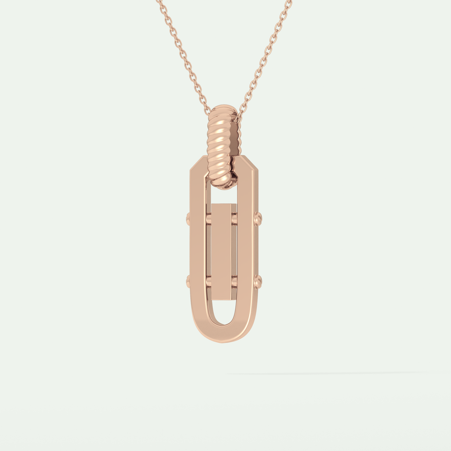 0.20 CT Round Shaped Black Moissanite Diamond Necklace 11