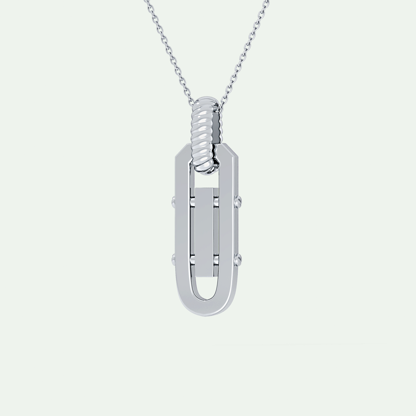 0.20 CT Round Shaped Black Moissanite Diamond Necklace 7