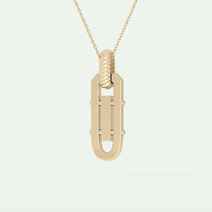 0.20 CT Round Shape Moissanite Diamond Stones Necklace For Him 4