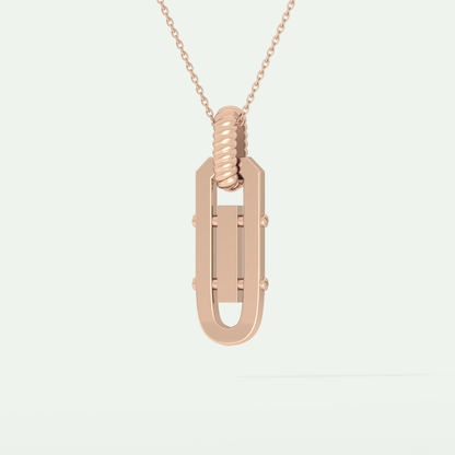 0.20 CT Round Shape Moissanite Diamond Stones Necklace For Him 12