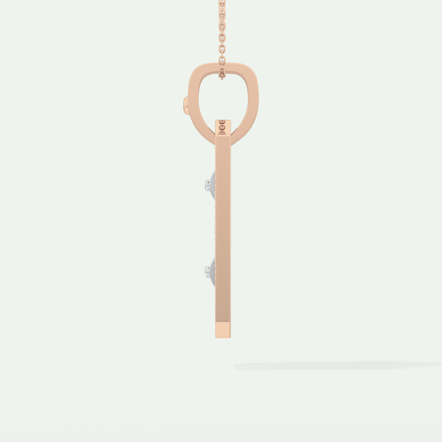 0.10 CT Layered Moissanite Diamond Necklace For Him 8