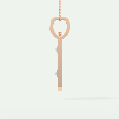 0.10 CT Layered Moissanite Diamond Necklace For Him 8