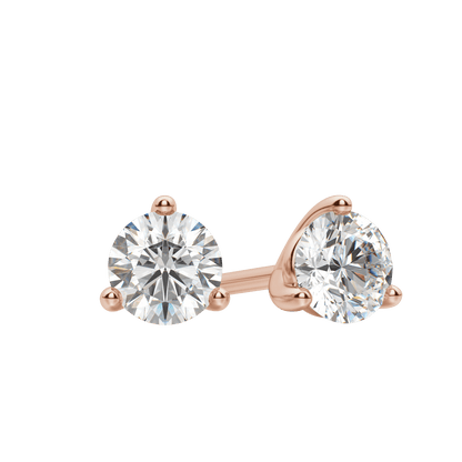 0.50 CT-4.0 CT Round Solitaire CVD F/VS Diamond Earrings 7