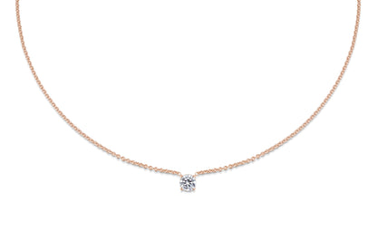 0.50 CT Round Solitaire CVD F/VS Diamond Necklace 7