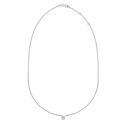0.50 CT Round Solitaire CVD F/VS Diamond Necklace 3