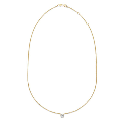 0.50 CT Round Solitaire CVD F/VS Diamond Necklace 6