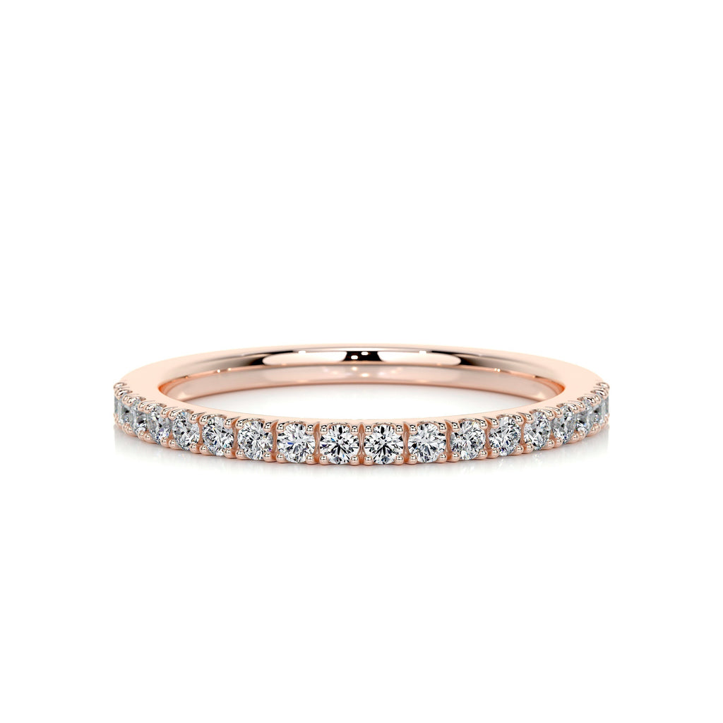 0.3 CT Round Half Eternity Lab Grown Diamond Wedding Band