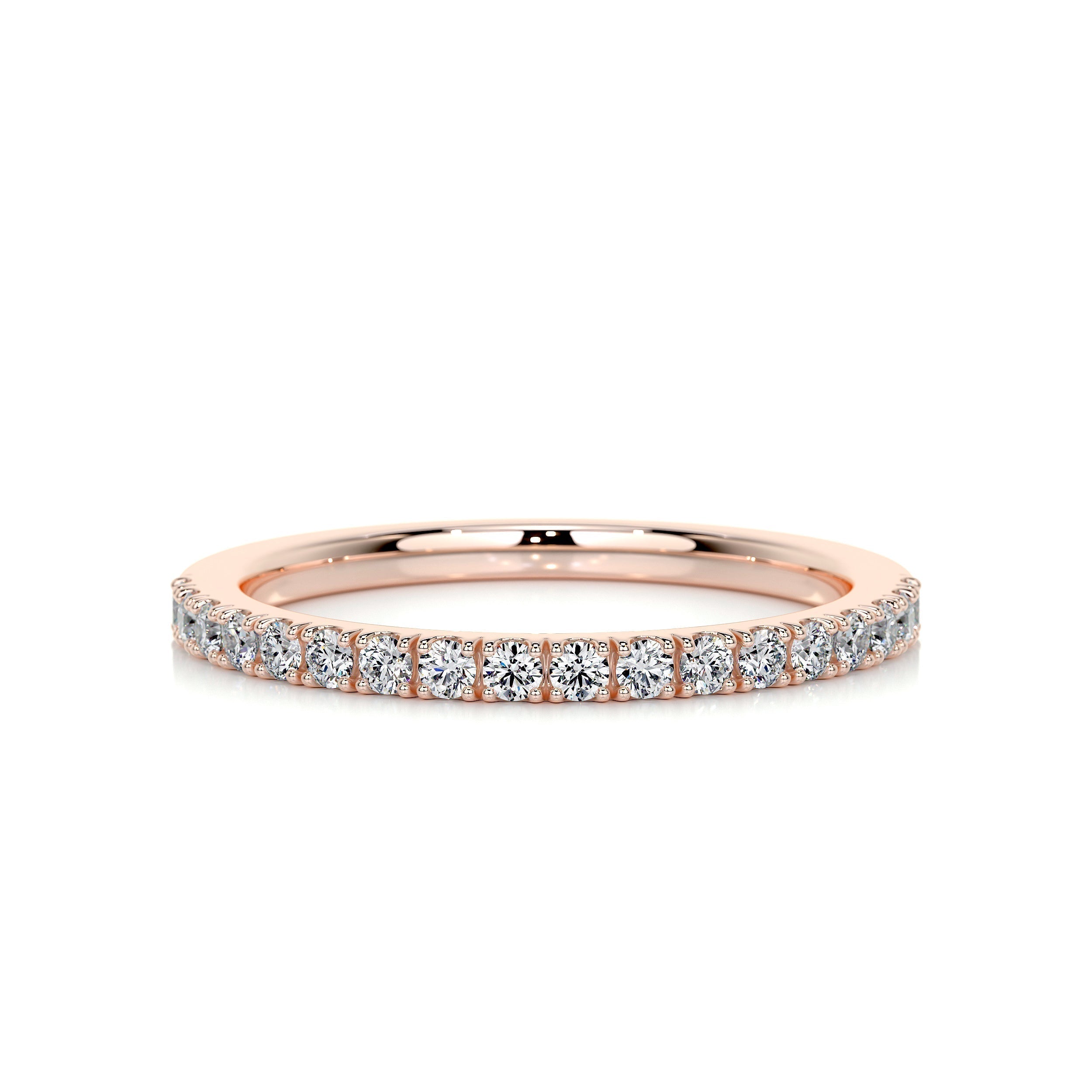 0.3 CT Round Half Eternity Lab Grown Diamond Wedding Band