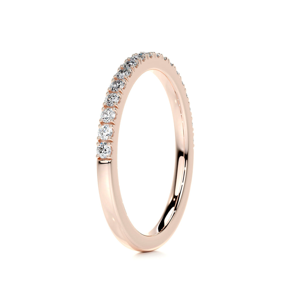 0.3 CT Round Half Eternity Lab Grown Diamond Wedding Band