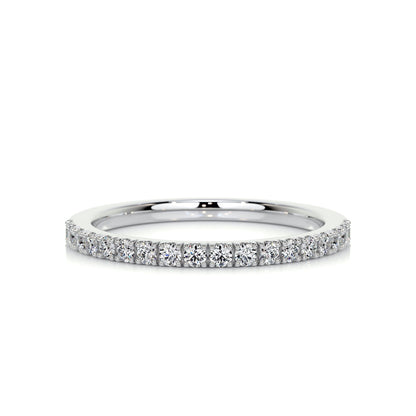 0.3 CT Round Half Eternity CVD EF/VVS Diamond Wedding Band 1