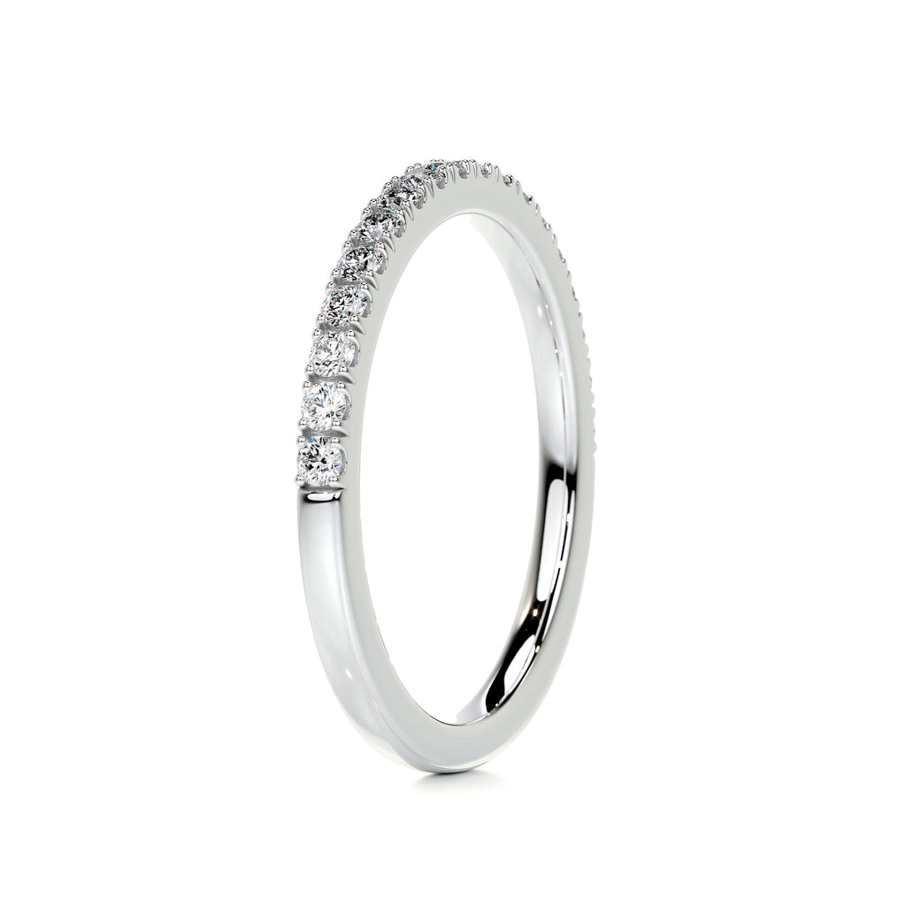 0.3 CT Round Half Eternity Lab Grown Diamond Wedding Band