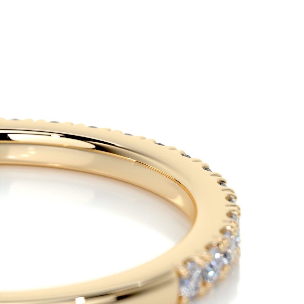 0.3 CT Round Half Eternity Lab Grown Diamond Wedding Band