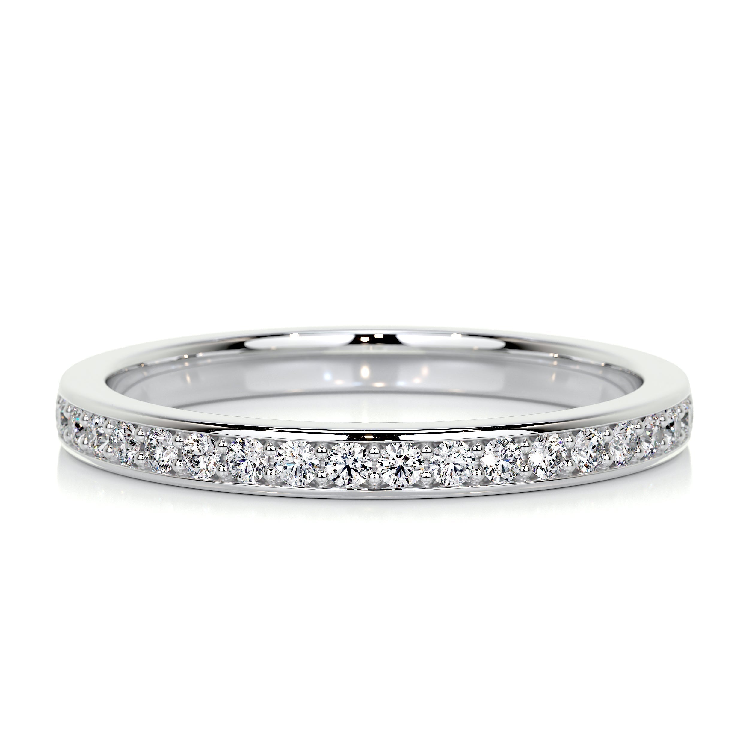 0.2 CT Round Half Eternity Lab Grown Diamond Wedding Band