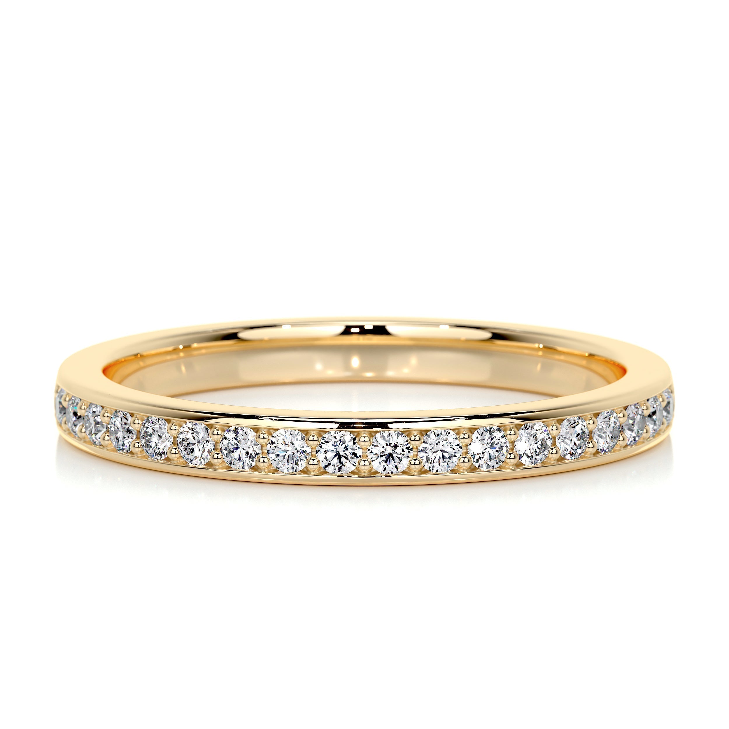 0.2 CT Round Half Eternity Lab Grown Diamond Wedding Band