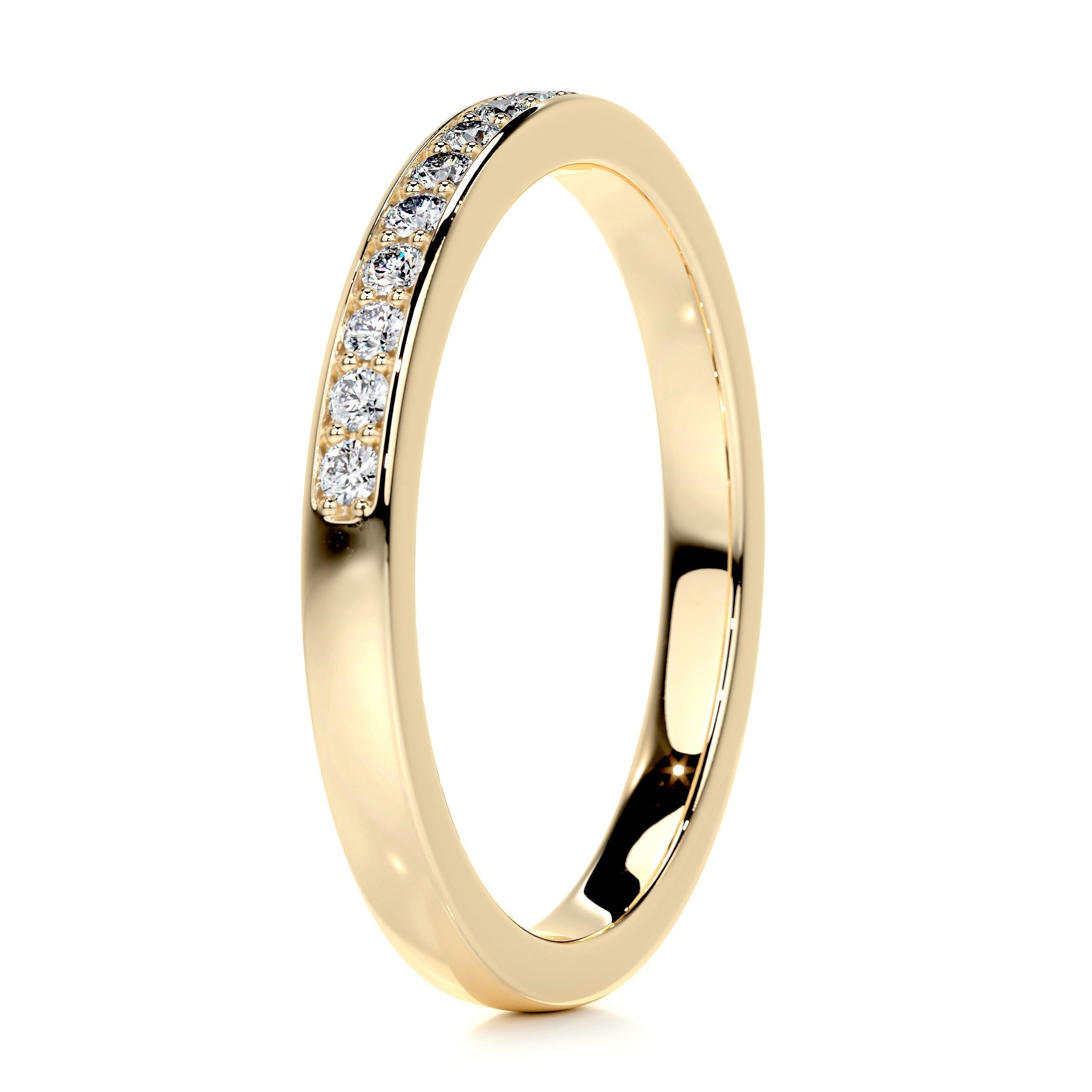 0.2 CT Round Half Eternity Lab Grown Diamond Wedding Band
