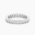 1.65 CT Round Bezel Full Eternity Lab Grown Diamond Wedding Band