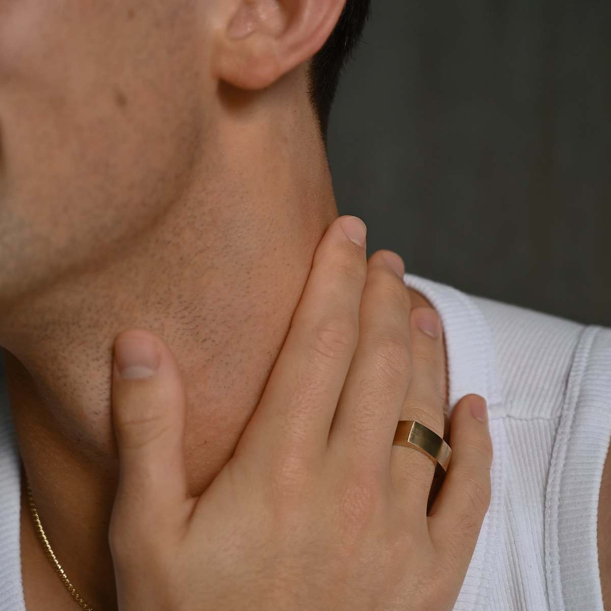 Stunning Men's Flat-Top Wedding Bands 7