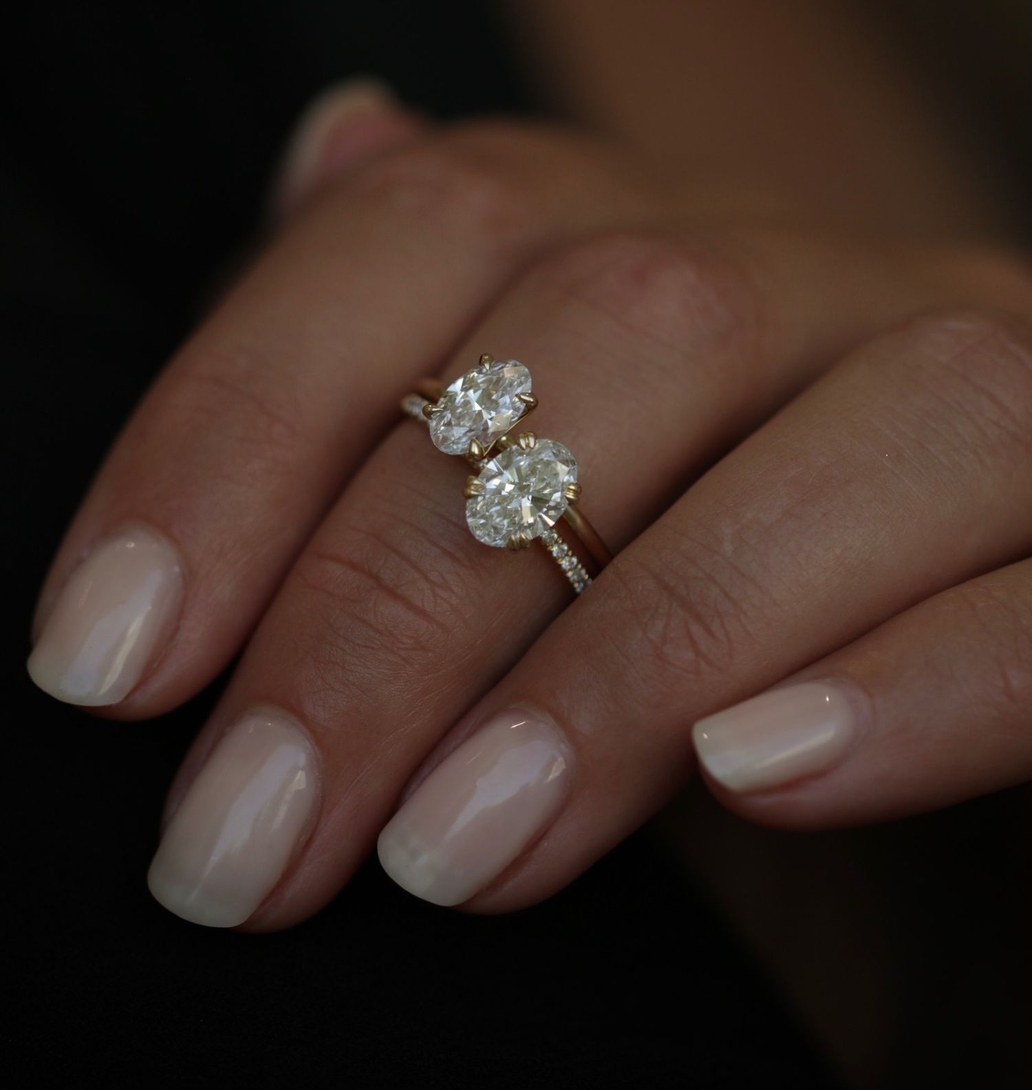 1.21 CT Oval Cut Pave CVD E/VS1 Diamond Engagement Ring 14