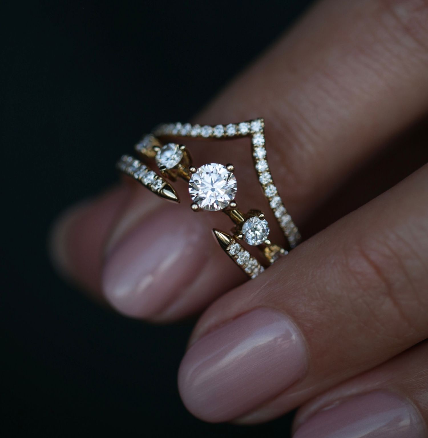 0.80 CT Round Dainty Lab Grown Diamond Wedding Band