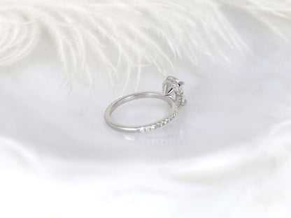 Stunning 1.5 CT Oval Moissanite Engagement Ring with Hidden Halo Design 7