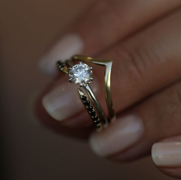 0.75 CT Round Solitaire CVD E/VVS2 Diamond Engagement Ring 6