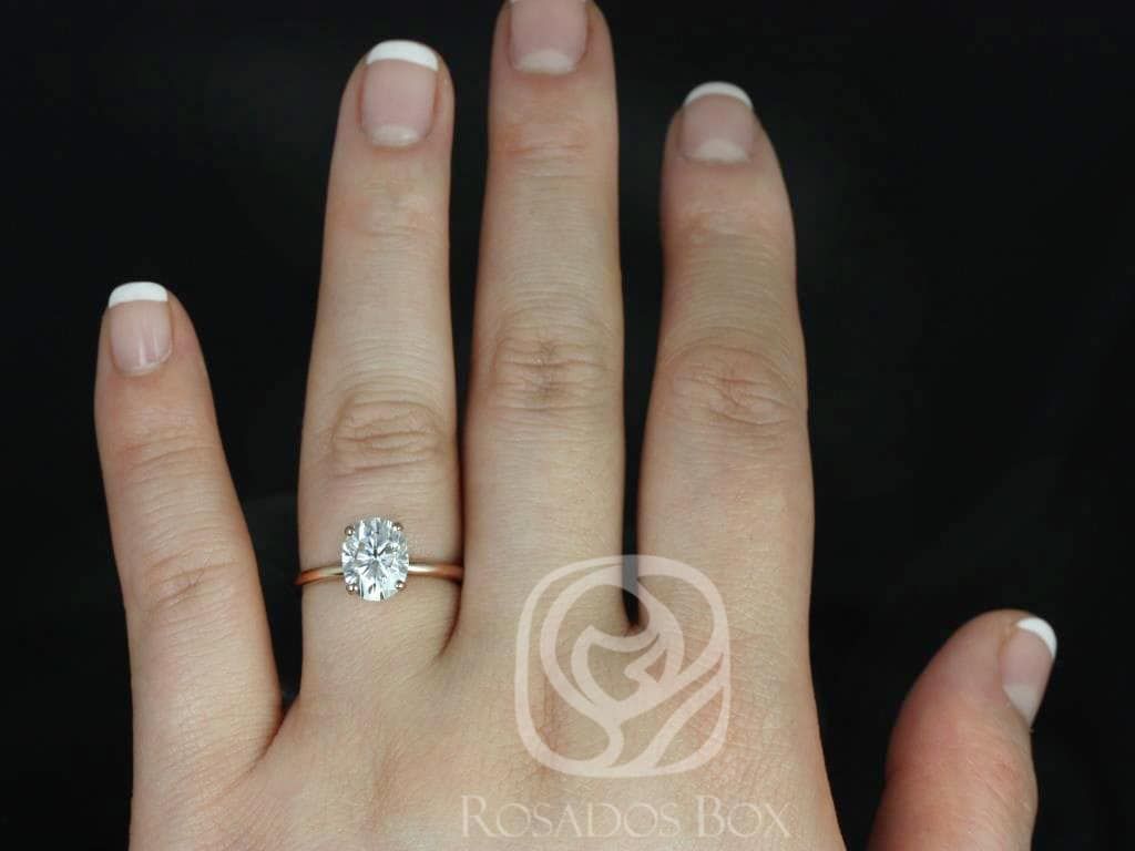 Stunning 2.10 CT Oval Moissanite Engagement Ring with Solitaire Design 5