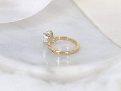 Stunning 2 CT Oval Moissanite Engagement Ring with Twisted Pave Design 4