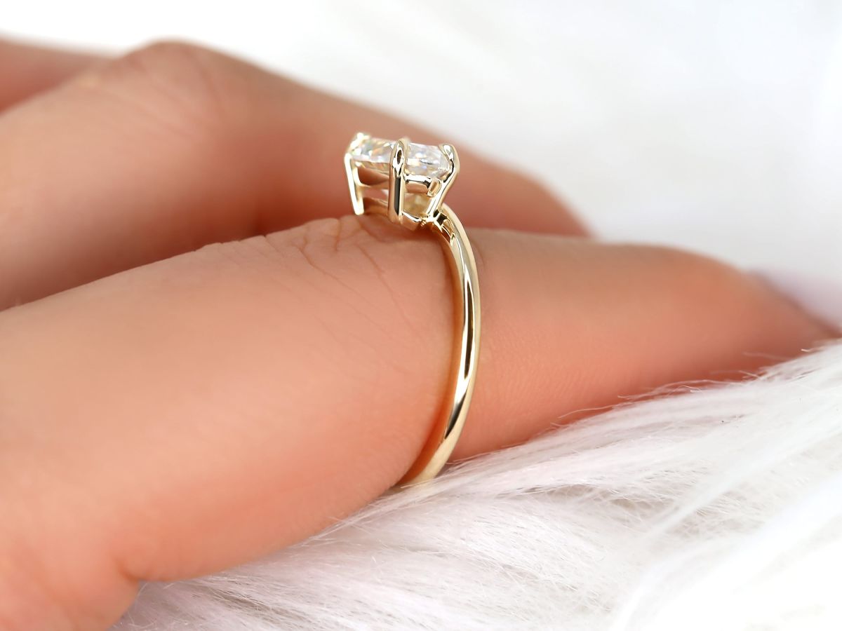 Stunning 1.80 CT Marquise Moissanite Engagement Ring with Solitaire Design 6