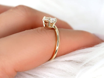 Stunning 1.80 CT Marquise Moissanite Engagement Ring with Solitaire Design 6