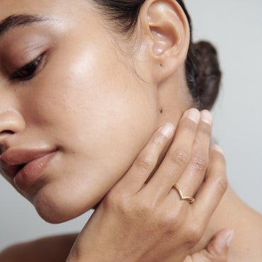 Stunning V Shaped Metal Wedding Bands 2