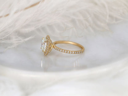 Stunning 2 CT Oval Moissanite Engagement Ring with Pave Design 2