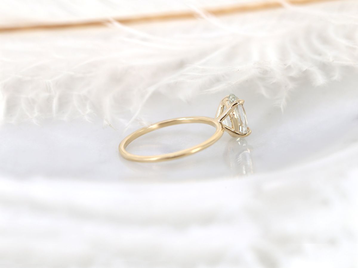 Stunning 1.98 CT Oval Moissanite Engagement Ring with Solitaire Design 2