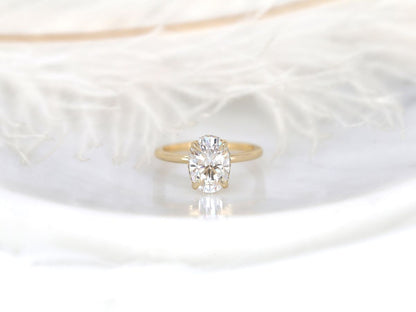 Stunning 2.5 CT Oval Moissanite Engagement Ring with Hidden Halo Design 1