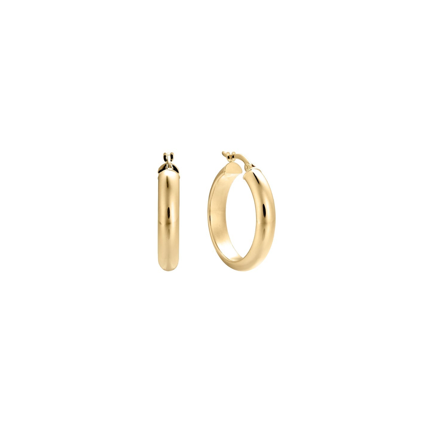 Lightweight Hoops Earrings in Gold 1