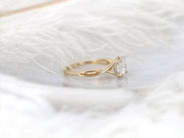 Stunning 2.0 CT Round Moissanite Engagement Ring with Hidden Halo Design 2