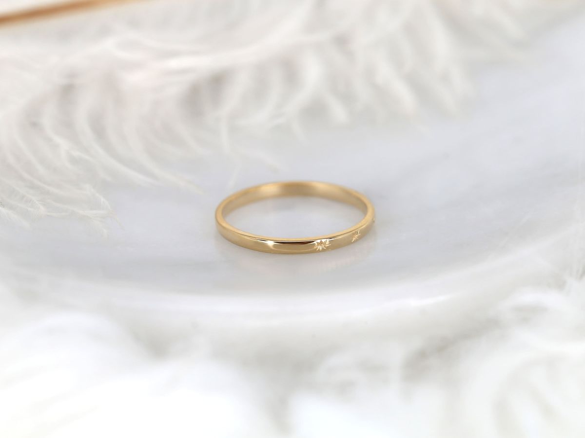 Stunning Celestial Ring Metal Wedding Bands 1