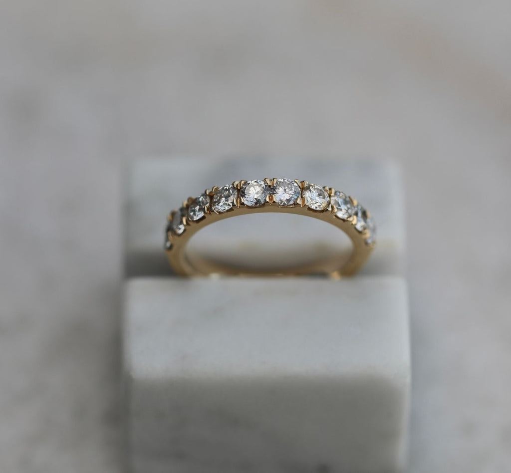 1.10 CT Round Lab Grown Diamond Wedding Band