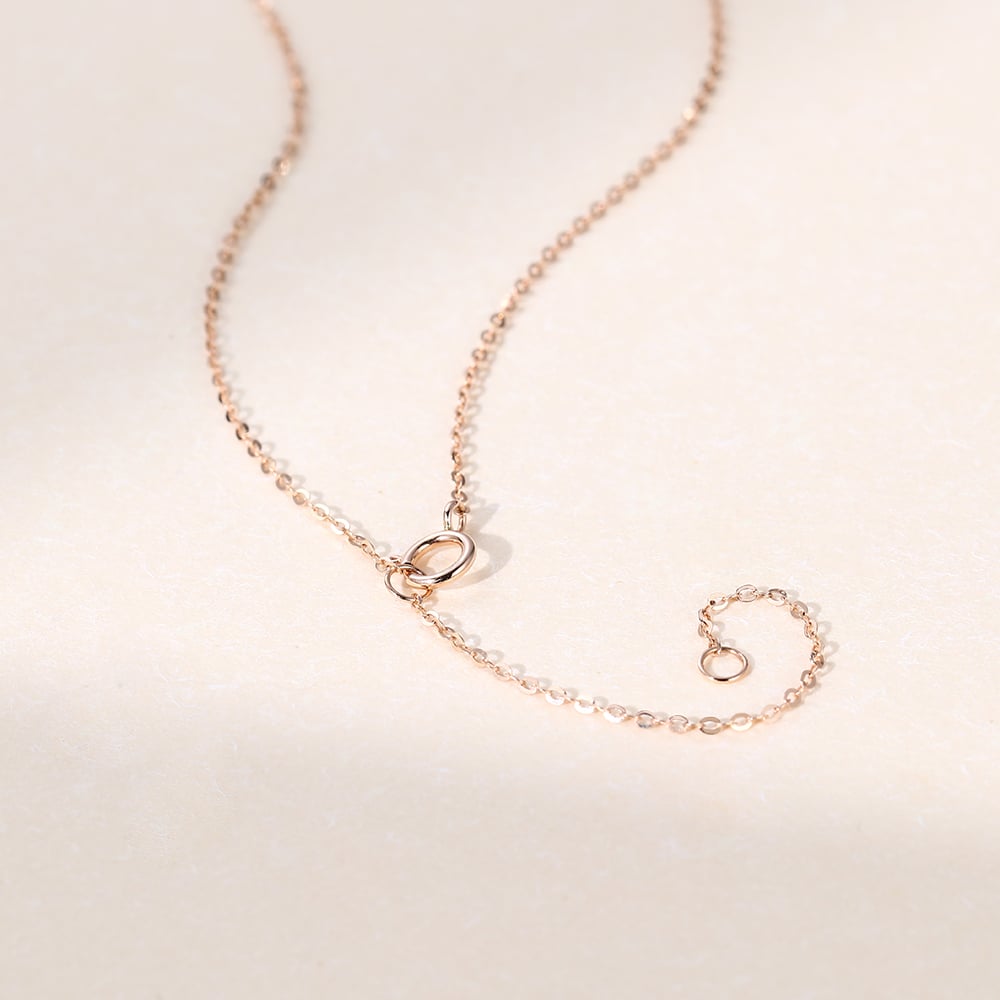 1.13 CT Pear Diamond Art Deco Pendant Necklace in Solid Gold 4