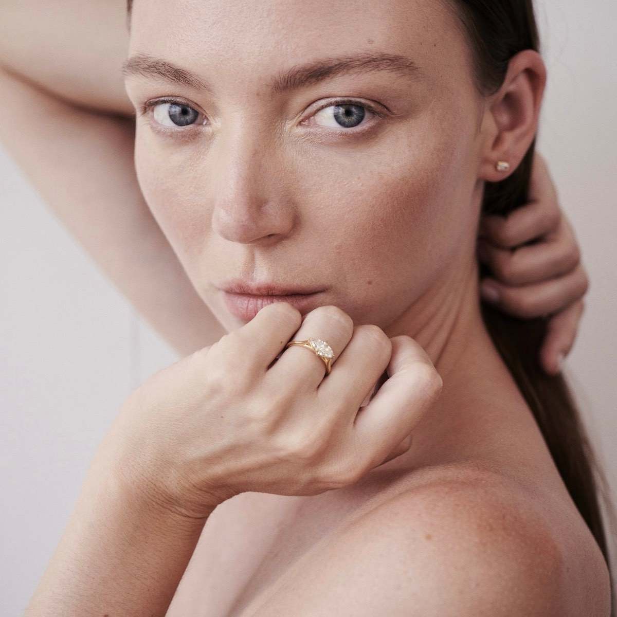 Stunning 1.0 CT Marquise Moissanite Engagement Ring with Solitaire Design 4