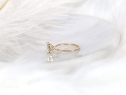 Stunning 2.0 CT Round Moissanite Engagement Ring with Solitaire Design 3