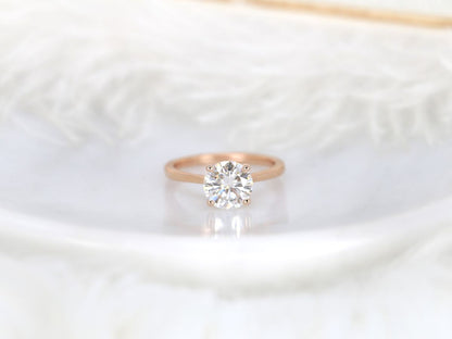 Stunning 2.0 CT Round Moissanite Engagement Ring with Solitaire Design 1