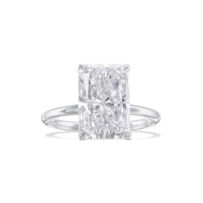 Radiant Solitaire Lab Grown Diamond Engagement Ring