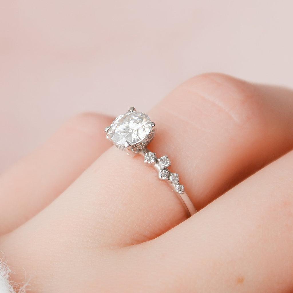 Custom Listing for Micah- 1.0 CT Round Lab Grown Engagement Ring In F-VS1 Color-Clarity