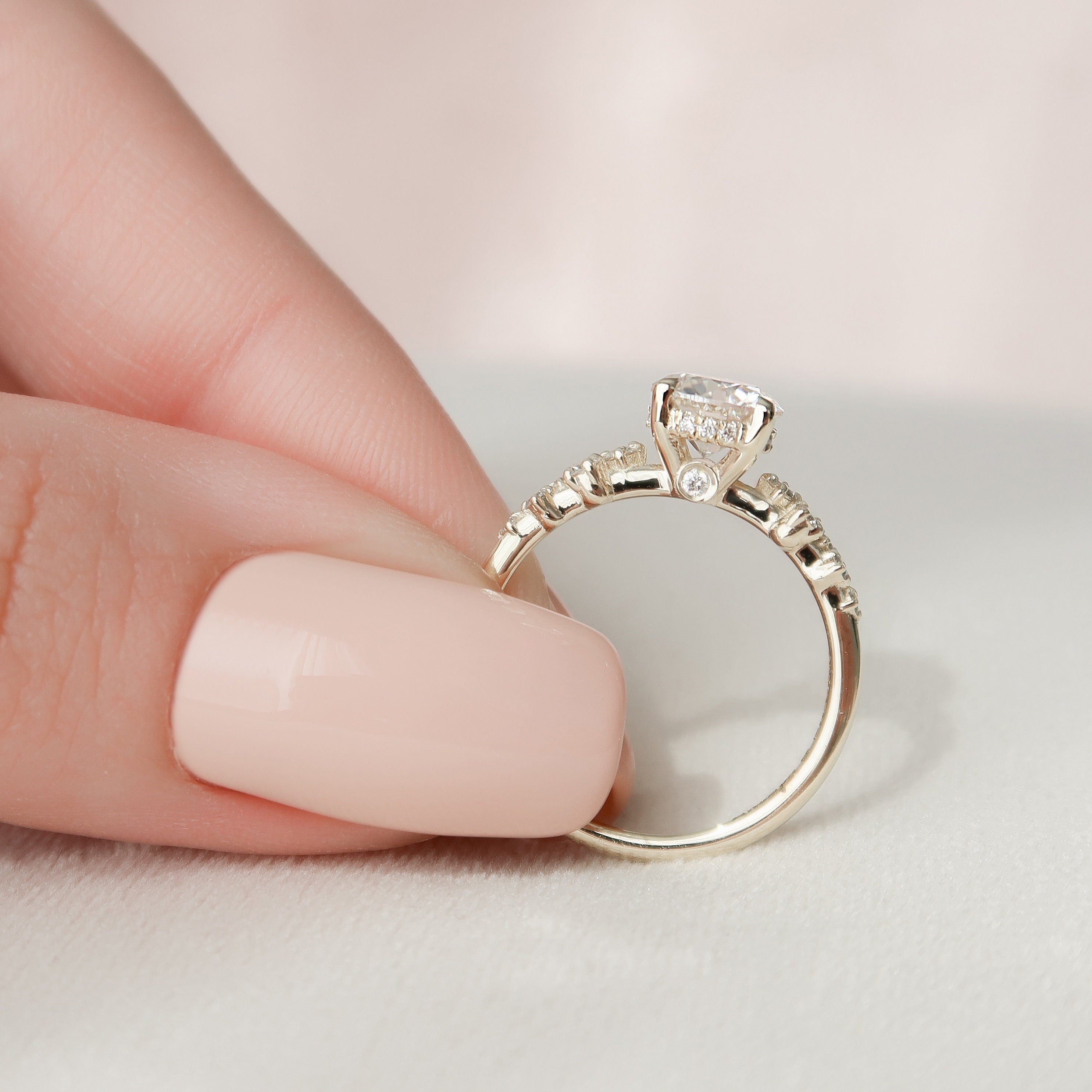 Custom Listing for Micah- 1.0 CT Round Lab Grown Engagement Ring In F-VS1 Color-Clarity
